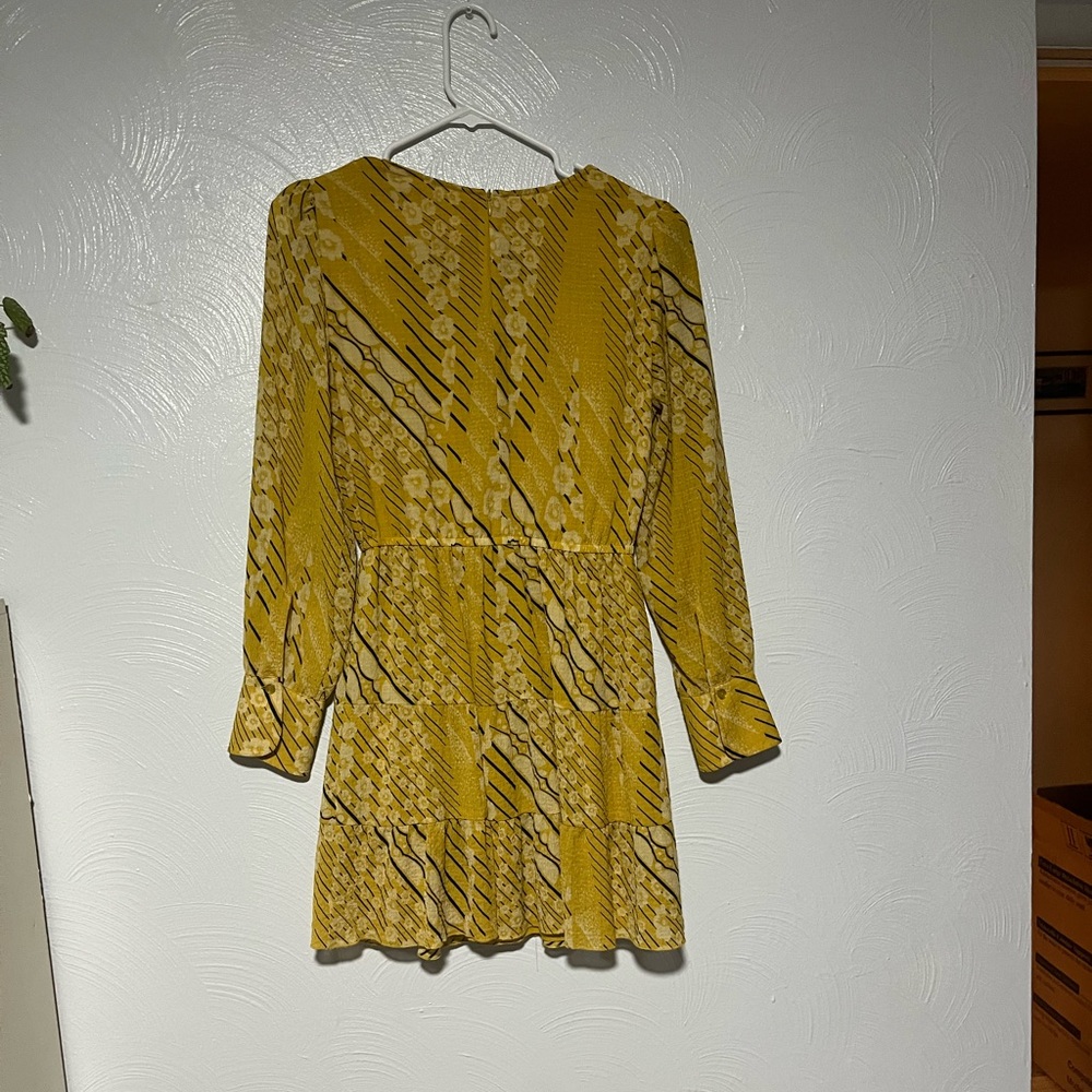 ba&sh Yellow Patterned Mini Dress - Picture 2 of 7